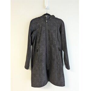 Lululemon Black Apres Yoga Dance in Snow Midi Fleece Lined Jacket